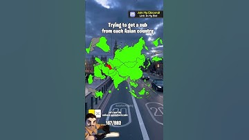 Trying to get a sub from each Asian country pt 4 #countryballs #mapping #shorts