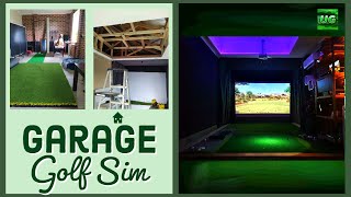 Home Golf Simulator - SEE MY AFFORDABLE DIY GOLF SIMULATOR BUILD & HOW MY GARAGE IS TRANSFORMED.