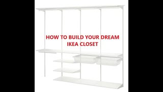DIY: how to get a custom dream closet for less, ikea boaxel system installation