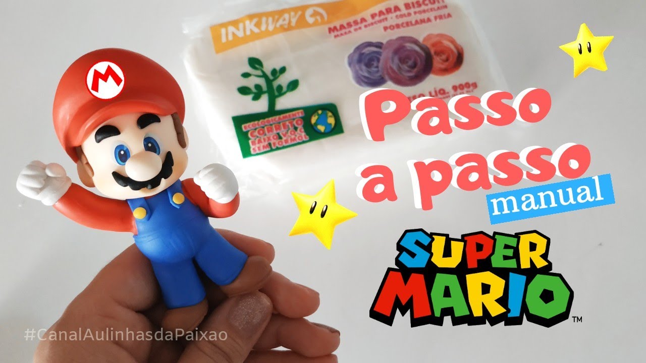 DIY Super Mario manual Biscuit passo a passo + dicas de molde no final