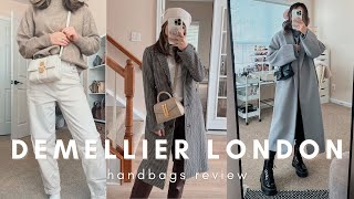DEMELLIER LONDON HANDBAGS REVIEW | nano montreal, mini alexandria & mini verona (ft. SANDMARC)
