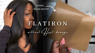 TRY THIS FLAT IRON HIDDEN TRICK TO avoid damages to your hair | BEST KEPT HAIR SECRET | April Sunny