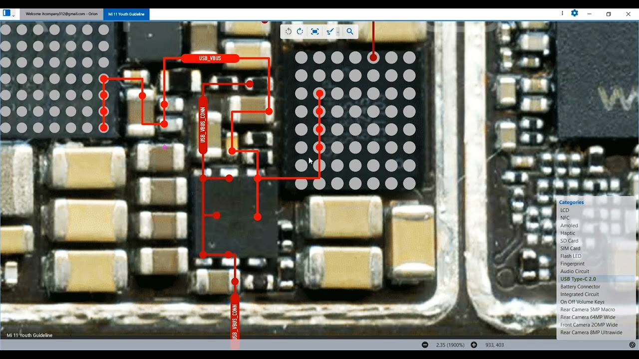 شرح مسار الشحن لجهاز Mi11 YOUTH بأستخدام مخطط Estech