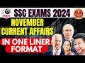 Current affairs for ssc  november  one liner format  parmar ssc