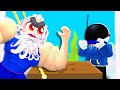 Defeating POSEIDON in Arm Wrestling Simulator!!