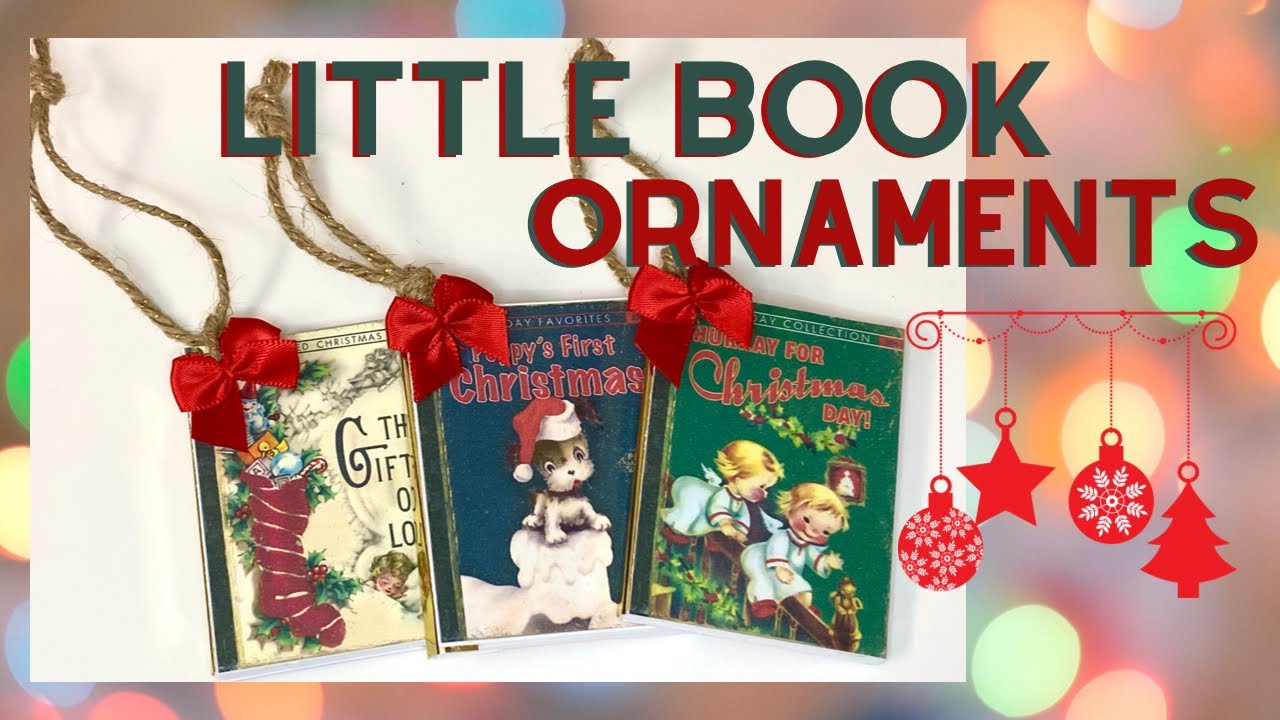 DIY Mini Harry Potter Book Ornaments 