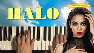 Beyonce - Halo (Piano Tutorial Lesson) chords