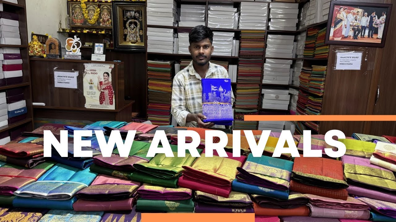 MANCHI’S | New Arrivals | Handloom Pure Silk Sarees | Rajajinagar | Davanagere | Molakalmuru