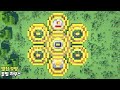 ⚒️ 마인크래프트 건축 강좌: 벌집 모양(육각형) 꿀벌 집짓기🏡｜Minecraft Tutorial : Hexagonal Bee House Build