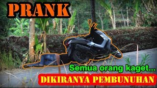 prank jatuh dari motor d sangka korban begal | prank majalaya