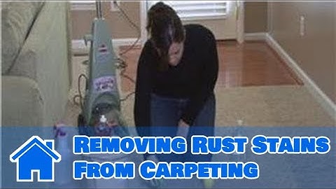 Cleaning Tips : Removing Rust Stains From Carpeting
