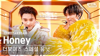 [단독샷캠4K] 더보이즈 스페셜 유닛 'Honey' 단독샷 별도녹화│THE BOYZ Special Unit ONE TAKE STAGE│@SBS Inkigayo 240107 Resimi