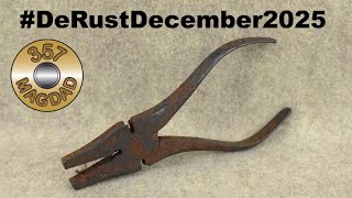 J.M. King Buttons Patent Wire Cutter and Plier Restoration #DeRustDecember2025