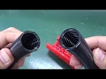 クニペックス　90 22 02　コルゲートチューブ加工工具　加工風景/KNIPEX/MK Electronics