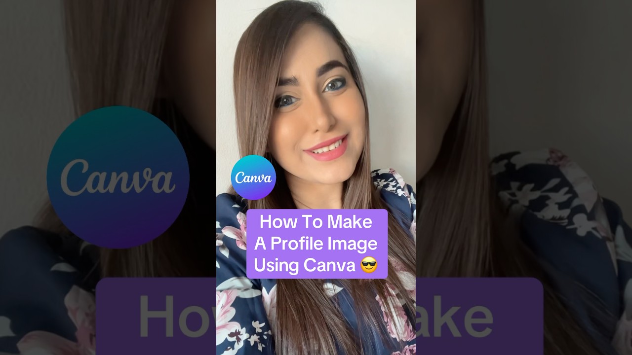 Easy Canva Tutorial - How To Make A Profile Picture For Social Media Using Canva 😎