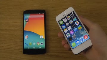 Google Nexus 5 Android 4.4.2 KitKat vs. iPhone 5 iOS 7.0.4 - Which Is Faster?