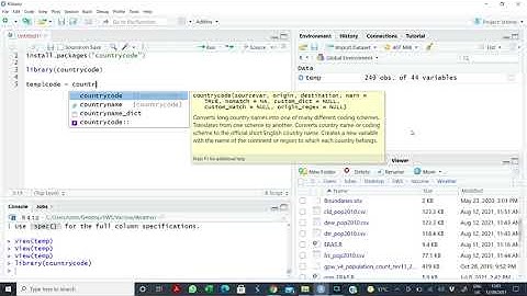 Generation iso3c Country Codes in R