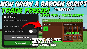 New Grow A Garden Script Trade Freeze | Trade Update 💱 | Pastebin Link 📜 | Keyless Latest 💥👀 |
