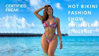 Hot fashion show | Swimwear Lingerie collection️ | Sexy Models in Bikini  | Try on haul | HD