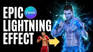 How to Create a Lightning Effect Photo in Canva | Superpower Visual Tutorial screenshot 5