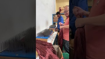 African synthetic wig making, pre-processing: color mixing. Wig making skills. Handmade. (200)