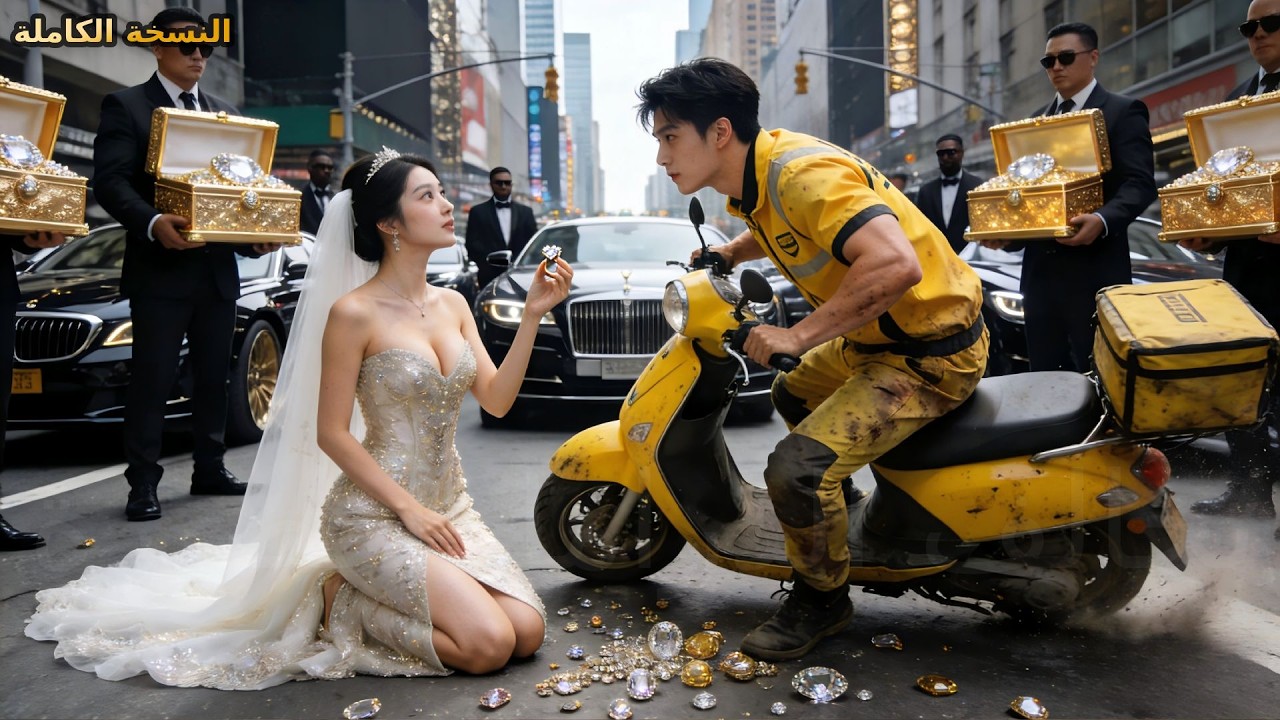 عامل توصيل فقير تركته زوجته، لكن لاحقته رئيسة شركة جميلة! واتضح أنه أغنى رجل في العالم!