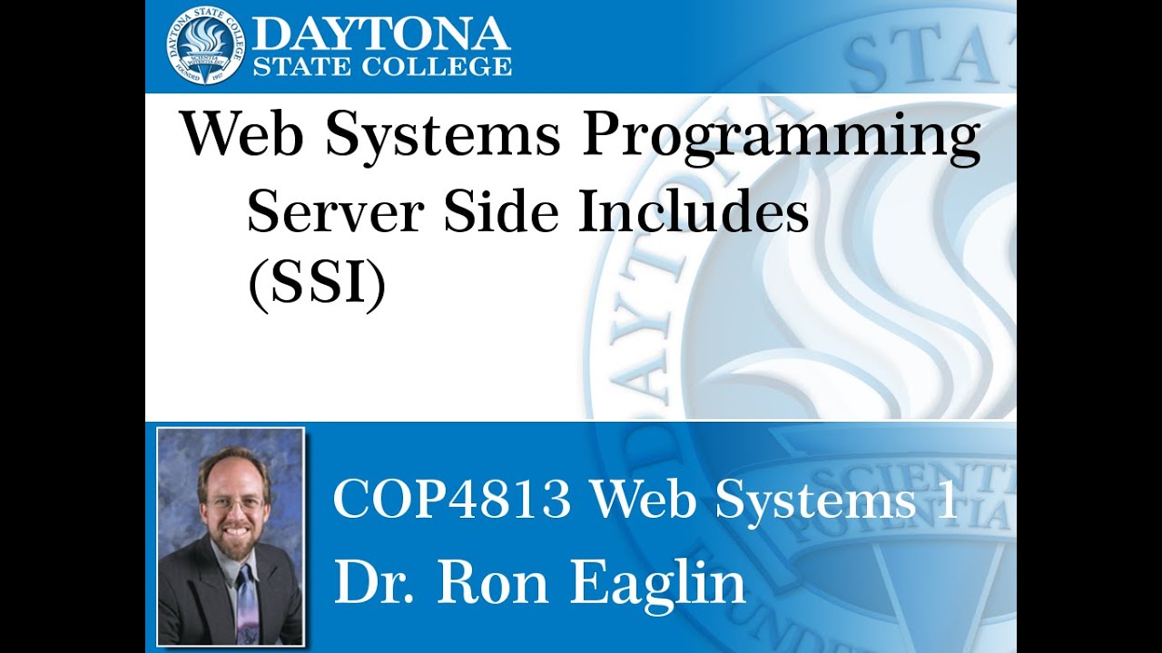Web Programming - Server Side Include - YouTube