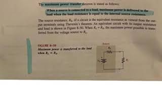 ELE112 Maximum DC Power Theorem Explained ch 8-7