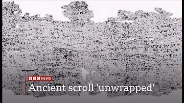 First glimpse inside burnt scroll after 2,000 years (Italy)  5/Feb/2025