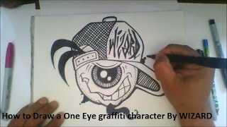 How to Draw a One Eye cartoon character - Speed Drawing - HOVERBOOTS - One [NCS Release]