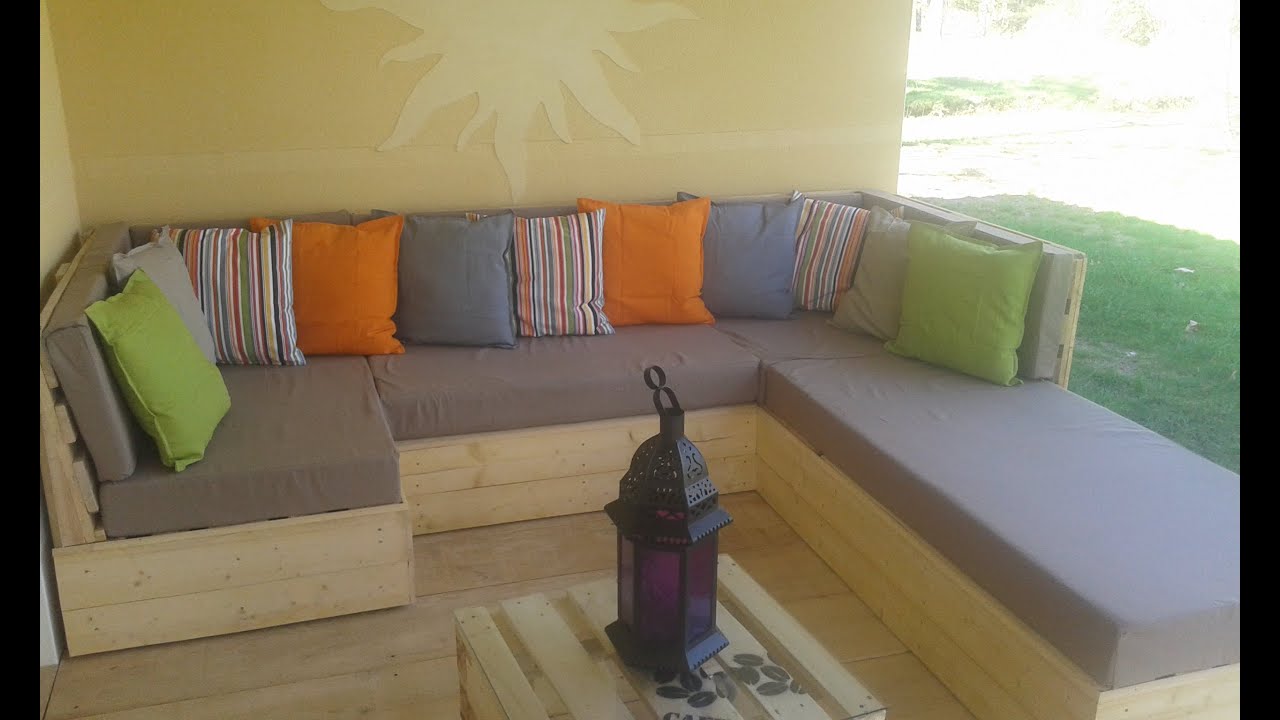 Salon en palettes youtube