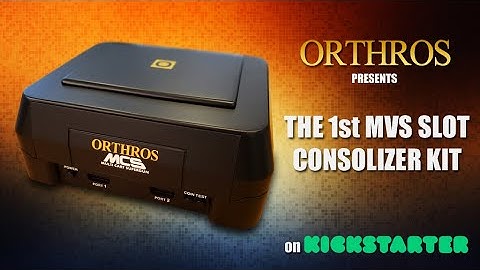MCS-01 : THE VERY FIRST NEOGEO MVS CONSOLIZER KIT ON KICKSTARTER !!!