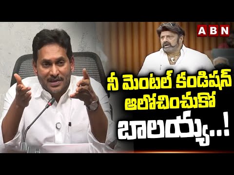 నీ మెంటల్ కండిషన్ ఆలోచించుకో బాలయ్య..! | Jagan Sensational Comments On MLA Balakrishna | ABN Telugu - ABNTELUGUTV