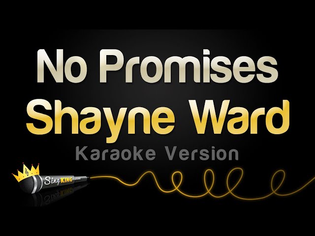 Shayne Ward - No Promises (Karaoke Version) class=