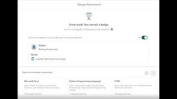 Django LinkedIn Assessment Passed - TOP 5%