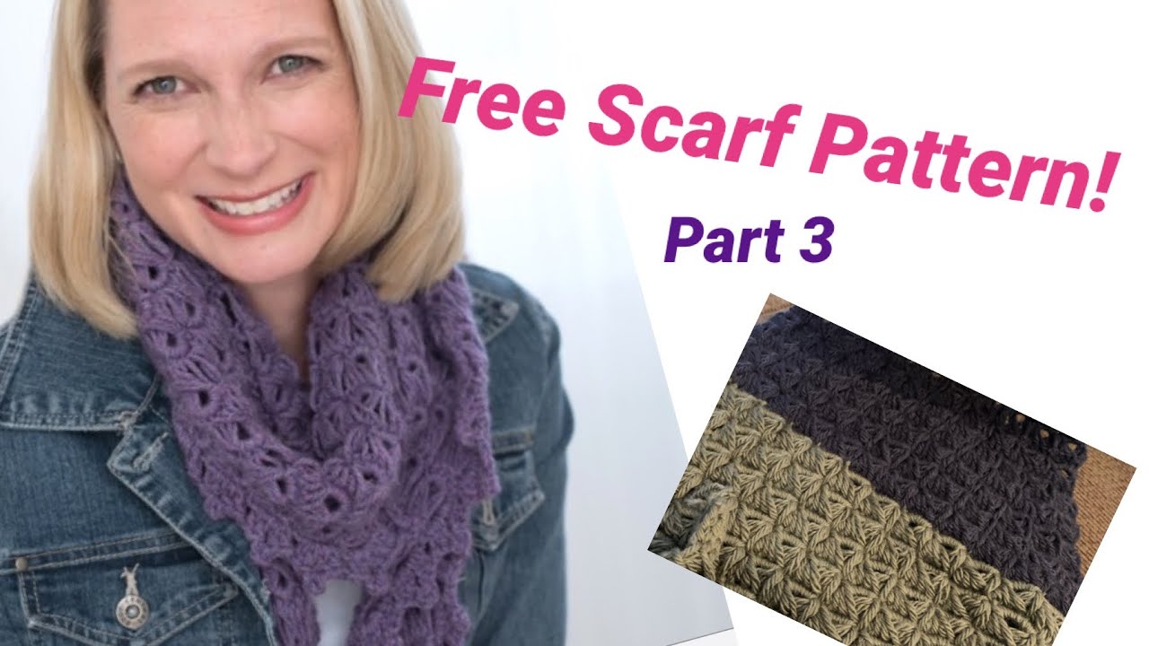 How to Broomstick Crochet Free Scarf Pattern YouTube