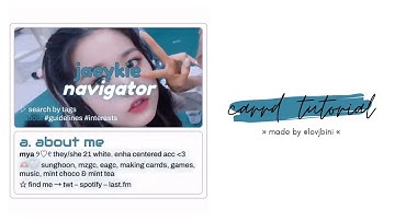 cute & easy carrd tutorial — © iKissChris, yawnrrn