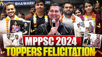 🏆 MPPSC 2024 Toppers Celebration | Felicitation Ceremony by MP Exams Wallah 🏆🔥