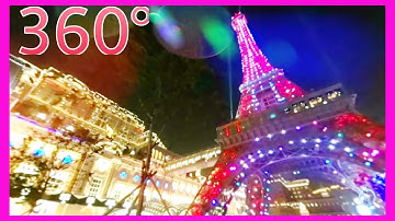 360 VR Eiffel Tower at The Parisian Hotel & Casino Macau Music Animation