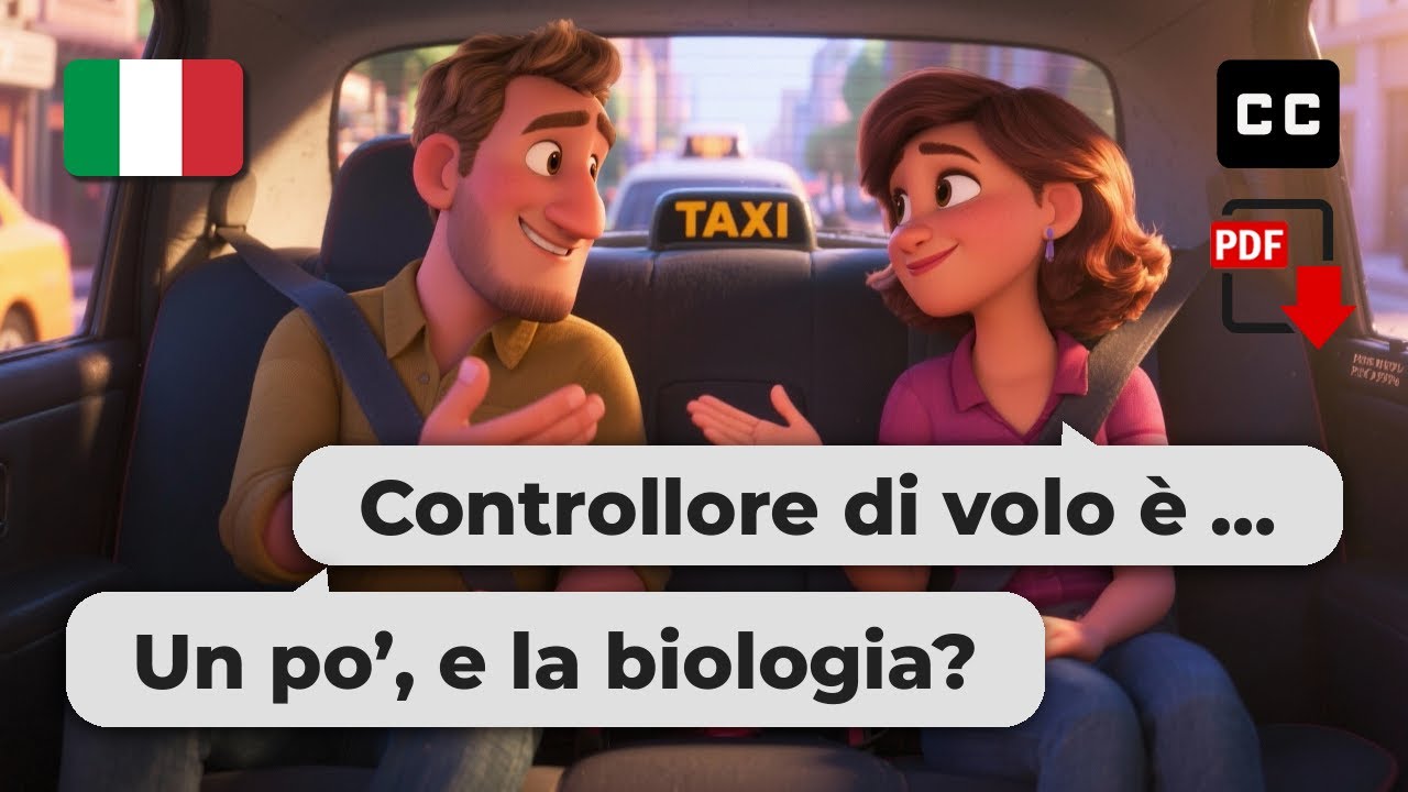 Easy Italian Conversation for Beginners – 🚕 Sharing a Taxi Chat