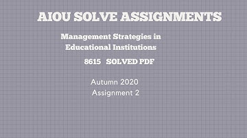 8615 ASSIGNMENT 2 AUTUMN2020