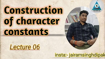Lec 06||Construction of character constants |#smart tech academy #aku #jsdipak #cprogramming