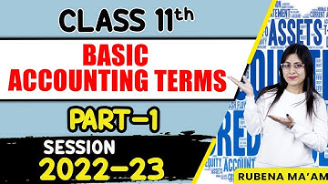 Class 11 Accountancy | Basic Accounting Terms - Part 1 | CBSE Session 2022-23 | Padhle |Rubena Ma