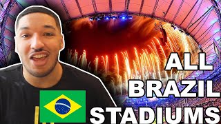 American Reacts to ALL 20 BRAZILIAN FOOTBALL STADIUMS (Brasileirão Serie A Stadiums)