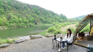 Camping by the river / Korean fried chicken recipe / Chicken and beer / BTS Rajuk