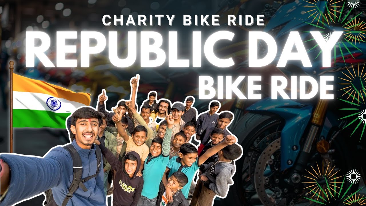 Republic Day Bike Ride | Vlog Style | Charity bike ride