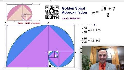 Golden Spiral Approximation with Geogebra