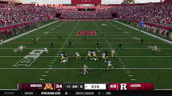 NCAA 25 Rutgers vs Minnesota thumbnail