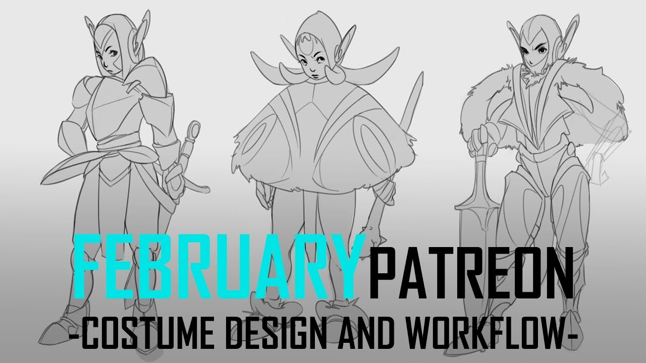 February 2019 Patreon - Costume design and workflow!