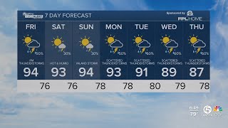 First Alert Weather Forecast for morning of Friday, June 7, 2024